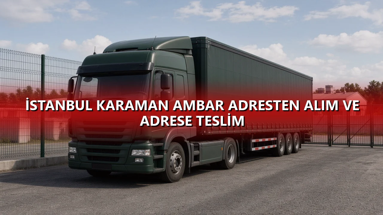 İstanbul Karaman Ambar Adresten Alım ve Adrese Teslim