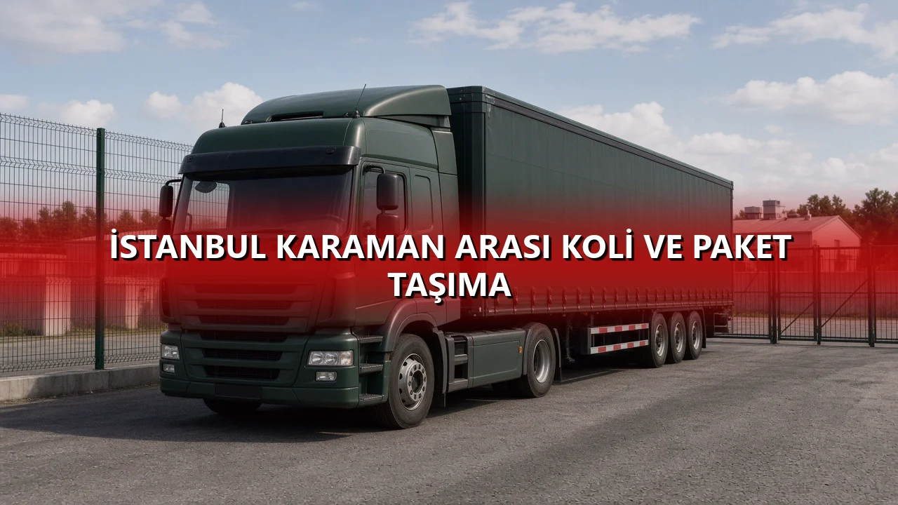 İstanbul Karaman Arası Koli ve Paket Taşıma